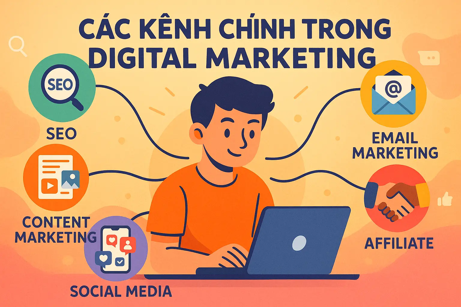 Các kênh digital marketing tổng thể